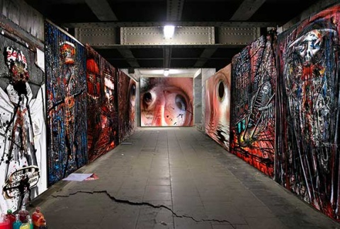 Kunstakademie UNter der Eisenbahnbrücke in Meschede