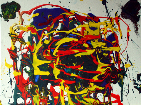 Cosmic Motions Acryl auf Leinwand 40 × 60 cm