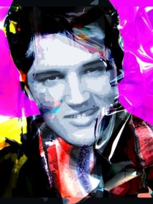 Elvis Presley PopArt Stil