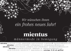 Mientus Herrenausstatter / Anzeige Berliner Morgenpost