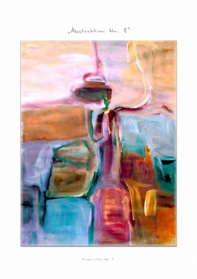 Abstrakte Malerei /Acrylfarben / 60×80 cm