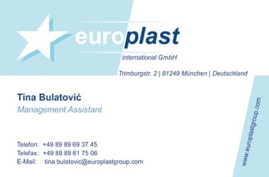 Visitenkare Europlst International GmbH