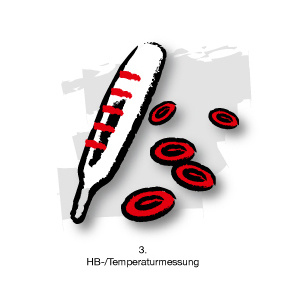 Illustration für Blutspende-Stationen DRK