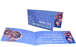 Weihnachtskarte Schreinerei