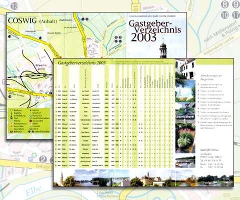 Gestaltung und Pflege diverser Reiseinformationen (u.A. Layout, Tabellensatz, Bildbearbeitung und -collage, Grafik, Stadtplan)