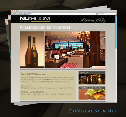 Homepage für ein Restaurant