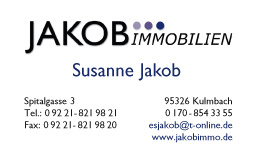 Logoentwurf, Visitenkarten und Autofolie für Jakob Immobilien