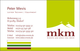 MKM GmbH – Visitenkarten