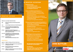 CDU Oberhausen – Kandidatenfolder
