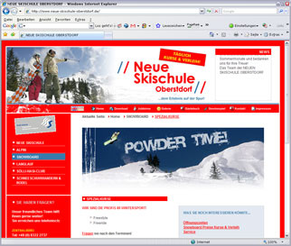 Neue Skischule Oberstdorf | Web CMS | SEO | SEM | Newsletter | Ticker