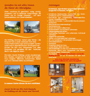 Broschüre/Flyer Innenseite