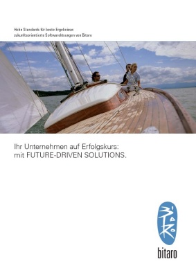 Kunde: Bitaro GmbH, Imagebroschüre (Titel)