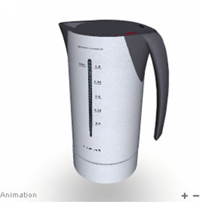 SIEMENS-Wasserkocher 3D-Applikation
