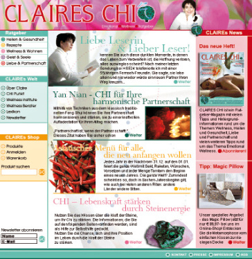 CLAIRES emotional wellness ratgeber – homepage