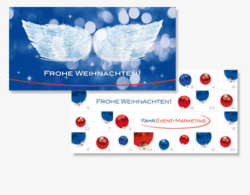 weihnachtskarten für fahr event-marketing