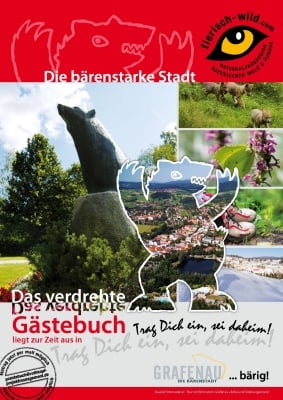 Plakat der „verdrehtes Gästebuch“ Aktion