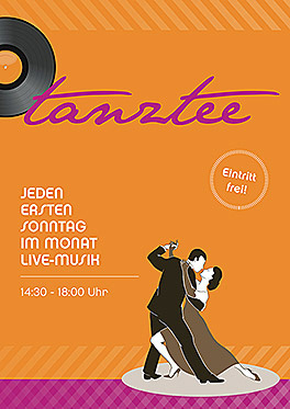 Projekt: Poster ‚Tanztee‘ * Leistung: Konzeption, Realisation, Druckabwicklung