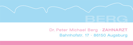Logo Design Zahnarztpraxis Dr. med. dent. Berg