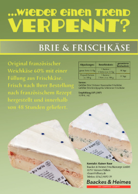 Verkaufsfolder Brie ++