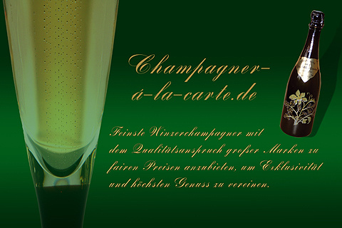 Champagner Vertrieb-Flyer-Vorderseite
