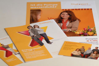 Kataloge, Flyer, Broschüren für den Kunden DiaExpert