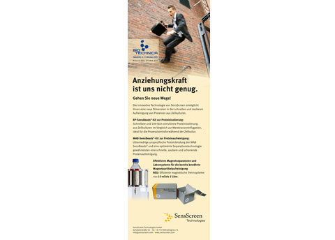 Anzeige für BioTechnica/advertisement for an exhibition 2010