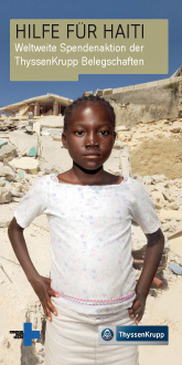 ThyssenKrupp: Flyer Spendenaktion für Haiti