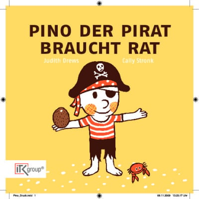 Pino der Pirat braucht Rat – Werbebroschüre für die itk-group