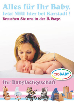 Posterentwurf A1 – Werbekampagne „ProBaby“ 2004 /01