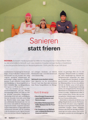 Sparbuch Magazin