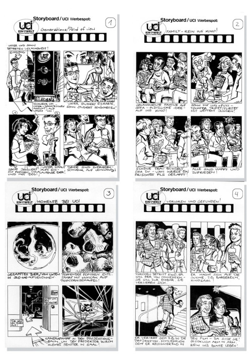 Storyboards UCI Kinowelt