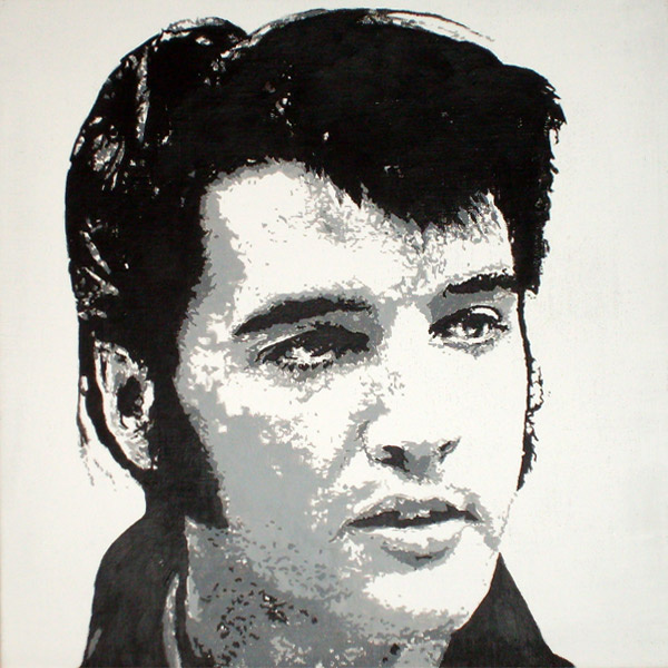 Elvis – Loving You! Acryl auf Leinen 50 × 50 cm