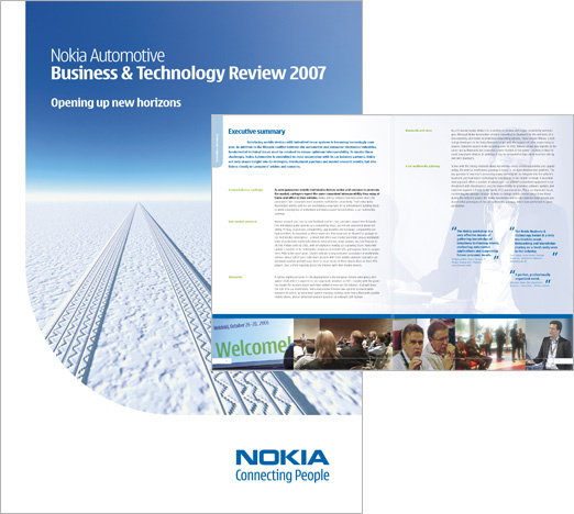 Nokia Automotive – Broschüre zum Business & Technology Forum