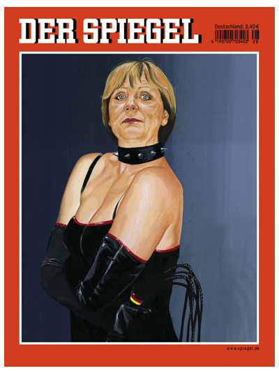 Fotorealistische Illustration zum Thema „Angela Merkel – der Griff zur Macht“ • 2005