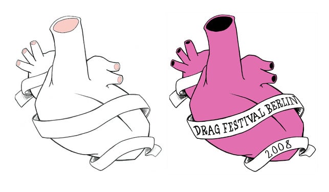 Logo für das internationale Drag King Festival 2008, Berlin