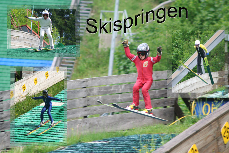 Collage Skisprung