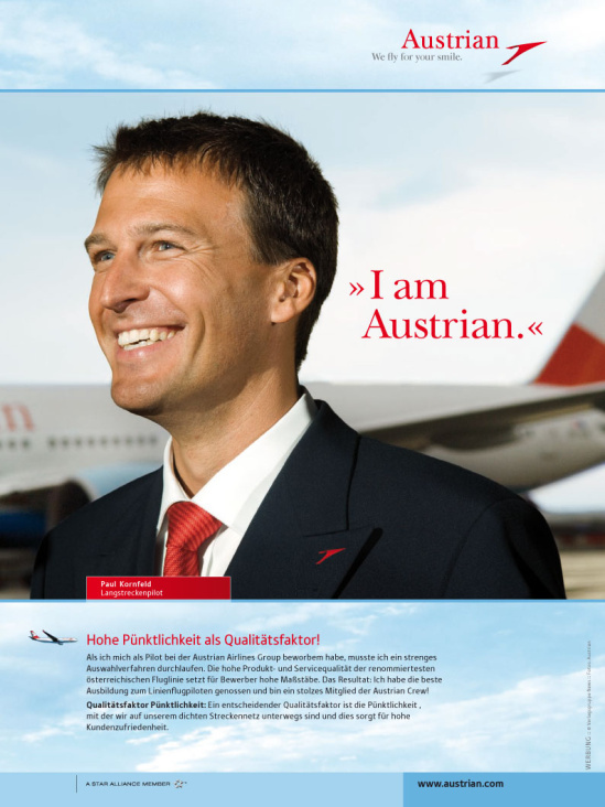 Teil der I’m Austrian Kampagne