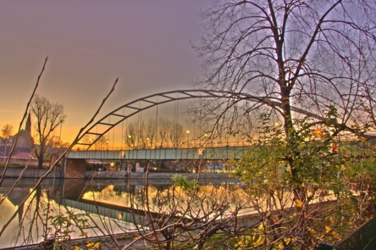 Brücke in Stuttgart Bad-Cannstatt