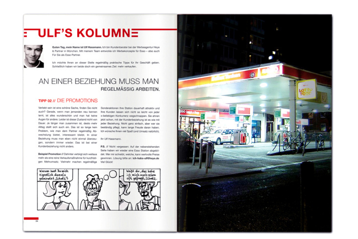 Kolumne im Magazin für Esso-Pächter