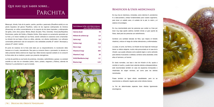 Infoseiten Passionsfrucht – Rezeptbuch (Venezuela)