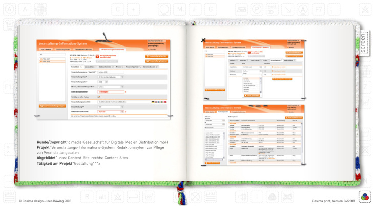 „Veranstaltungs-Informations-System“, Redaktionssystem zur Pflege von Veranstaltungsdaten