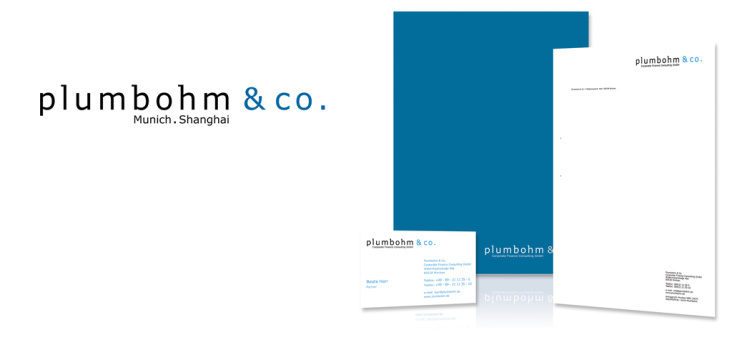 Logo und CI, Plumbohm & Co., 2004