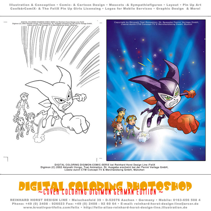 Digital Koloratur für Digimon