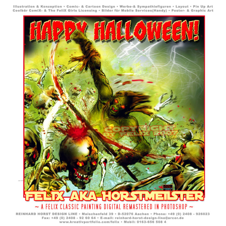 Spiele-CD Cover, dass später in einen Halloween Gruß umgewandelt wurde