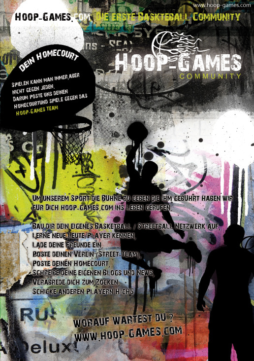 Flyer für Hoop-Games.com