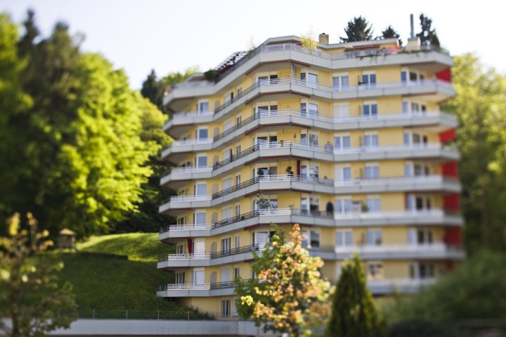 Wohnblocks in Luzern