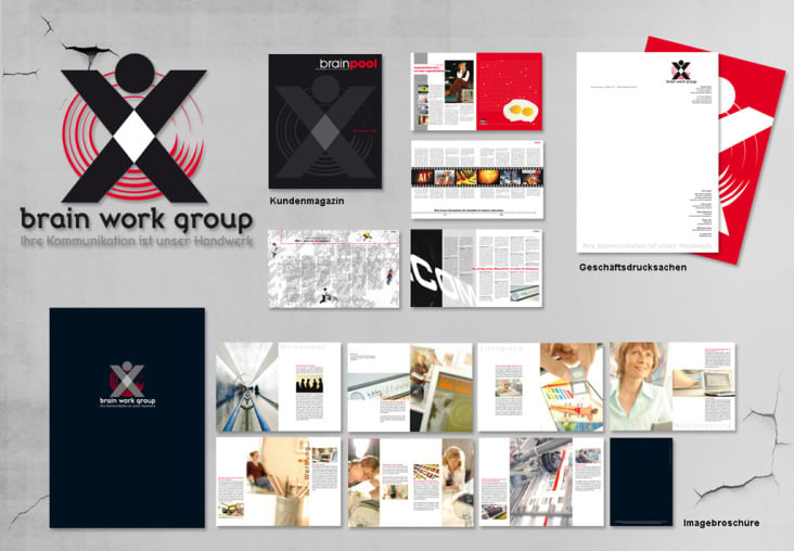 Corporate Design für das Kommunikationsnetzwerk „brain work group!