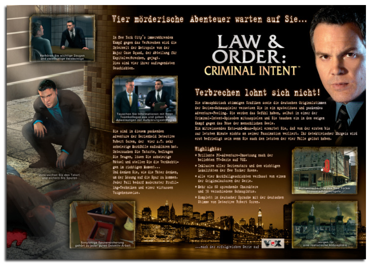 Law and Order Salesfolder aussen