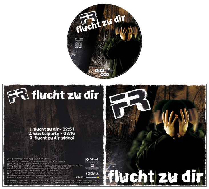 CD-Cover für F.R. – Flucht zu Dir