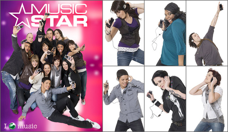 MusicStars 2009 – Werbekampagne für Sony Ericsson Schweiz